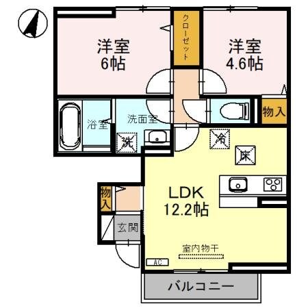 エスポワールの物件間取画像