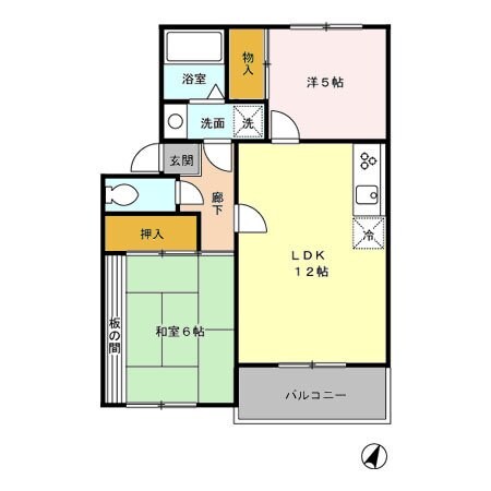 サンヴィレッジ本宿の物件間取画像