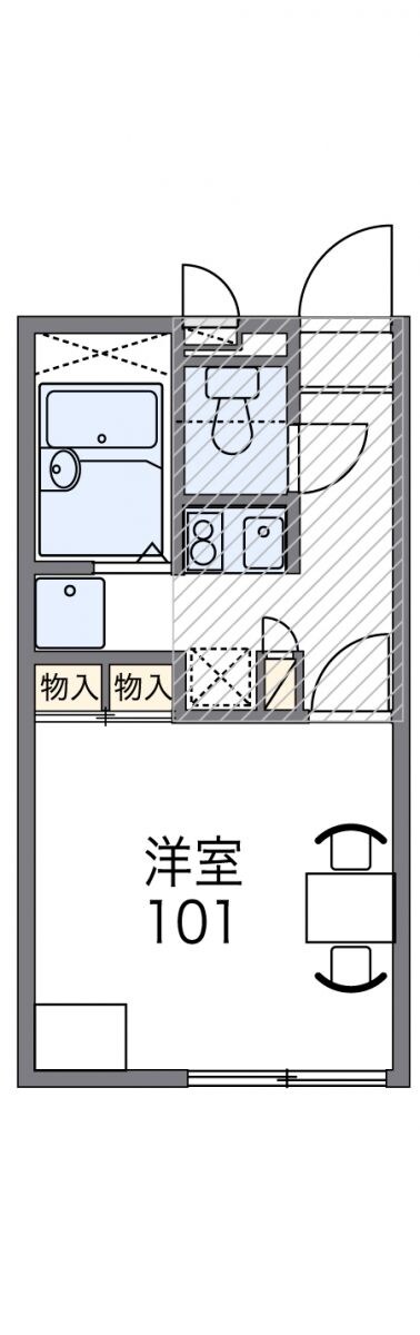 レオパレスセゾンコートの物件間取画像