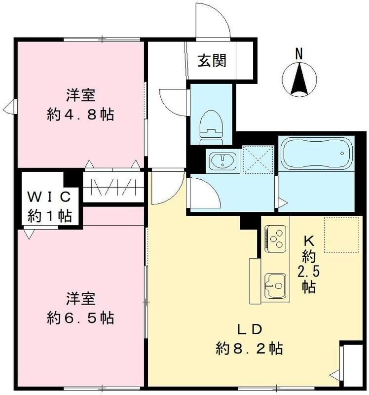 仮称）行田市谷郷２丁目エルメゾンネクストの物件間取画像