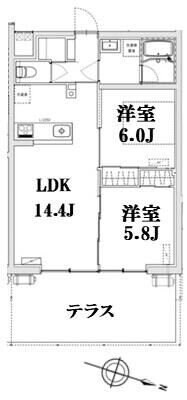 AXIS上小町の物件間取画像