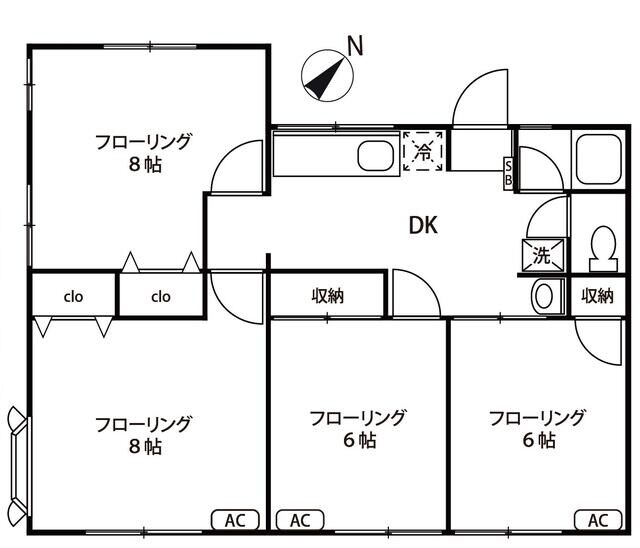 シティハイムサザンの物件間取画像