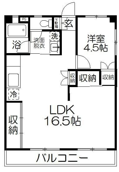 渋谷コ－ト２号館の物件間取画像