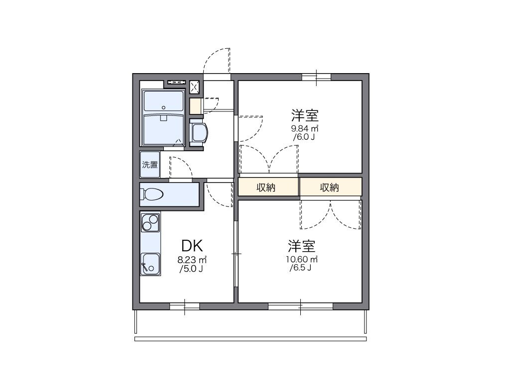 レオパレス羽折の物件間取画像