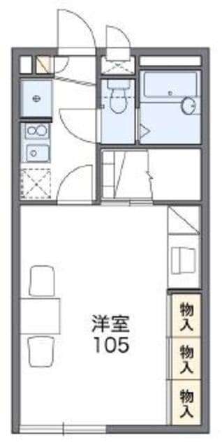 レオパレスラボール　Iの物件間取画像