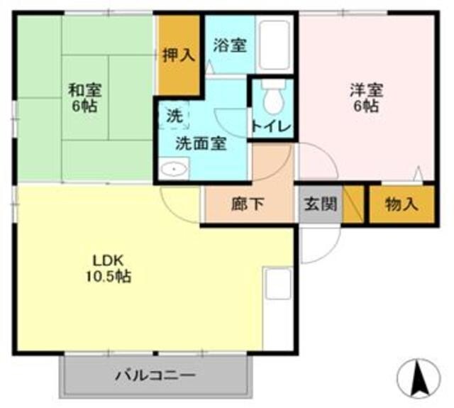 日進セントラルハイツ　Ｂの物件間取画像