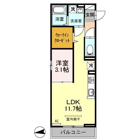 ハーヴェストＷＥＳＴの物件間取画像