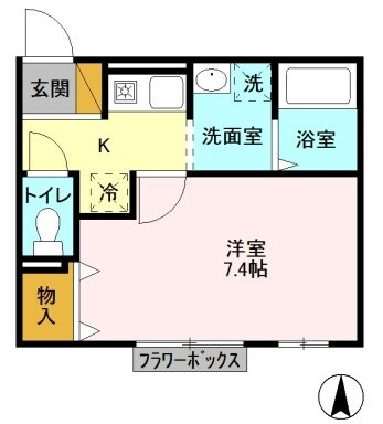 クレール　IIの物件間取画像