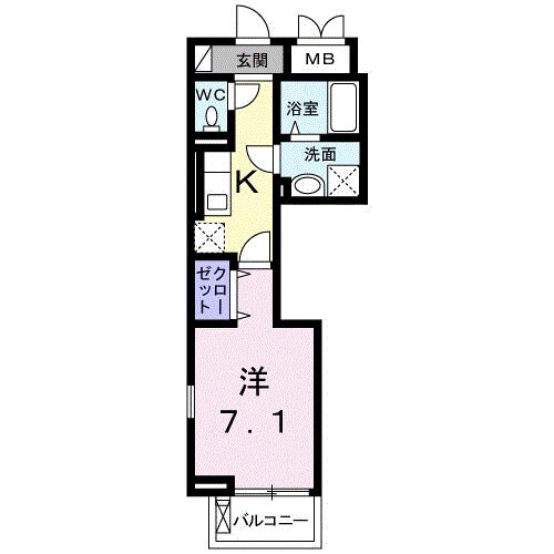 ラ　コリーヌ　Ｎの物件間取画像