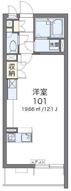 ミランダクレールコート新里の物件間取画像