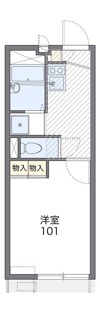 レオパレスクリサンテーモの物件間取画像