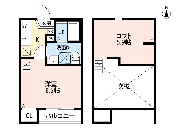 Wistaria北越谷(ウィスタリア キタコシガヤ)の物件間取画像