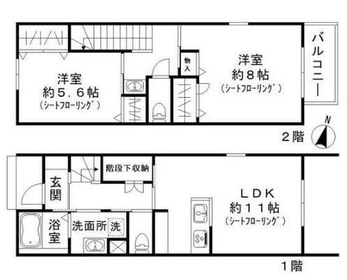 クレールの物件間取画像