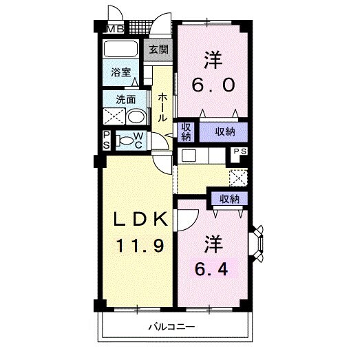 アビタシオン早稲田の物件間取画像