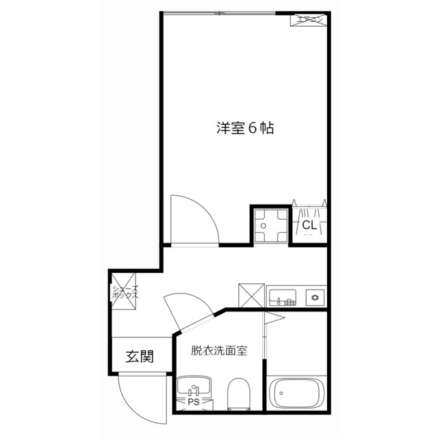 MQuarto獨協大学前IIの物件間取画像