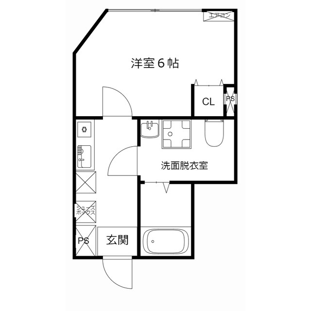 MQuarto獨協大学前IIの物件間取画像