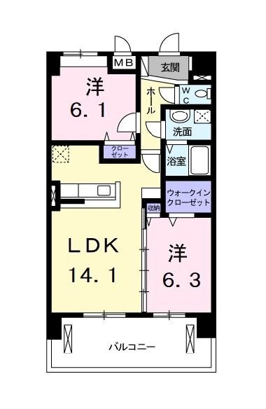 オーベルコートの物件間取画像