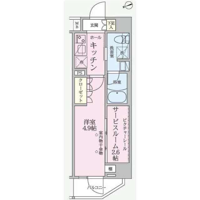 ＡＲＫＭＡＲＫ五反野の物件間取画像