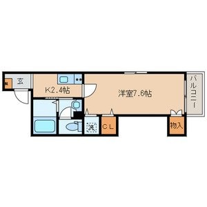 エムズ江北の物件間取画像