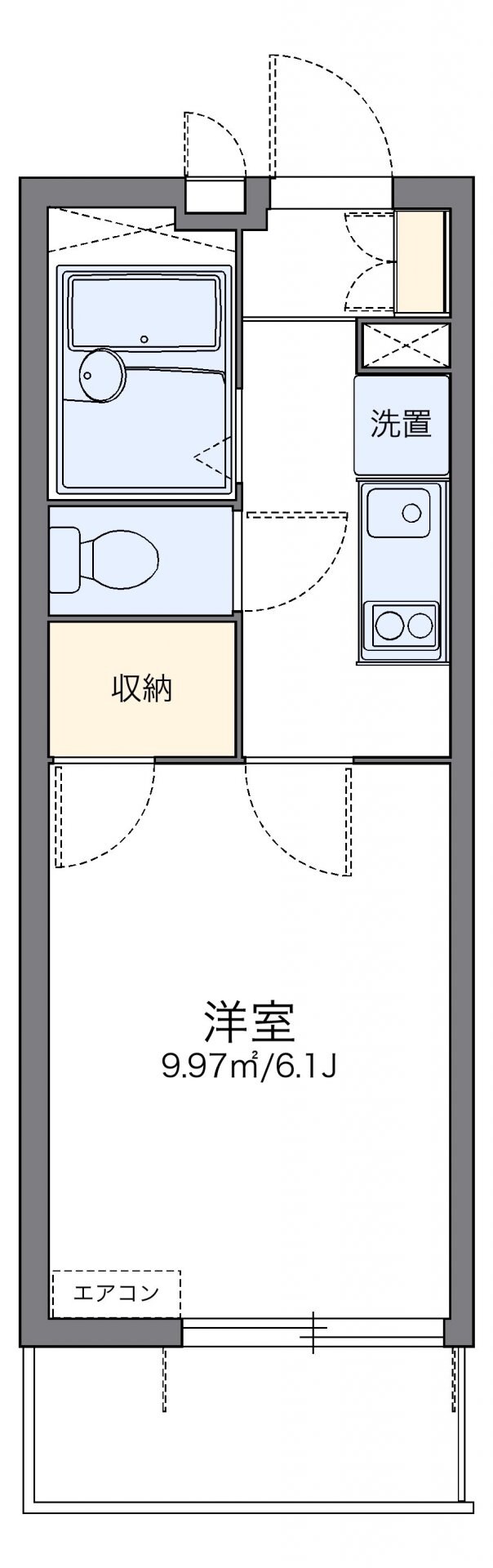 レオパレスオリエンタルの物件間取画像