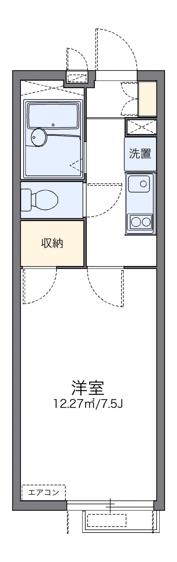 レオパレスメルシィの物件間取画像