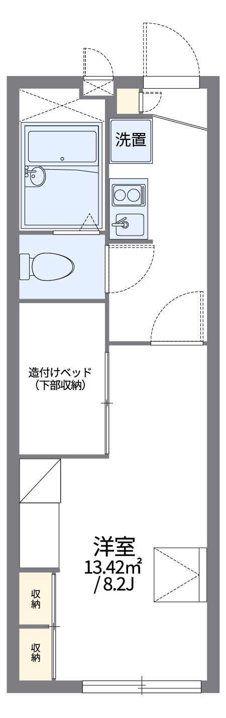 レオパレスメゾンボヌールの物件間取画像