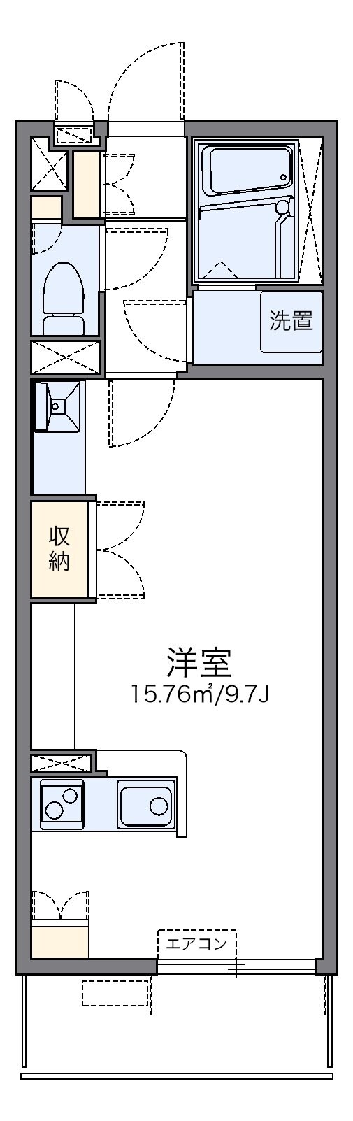 レオネクストアシュの物件間取画像