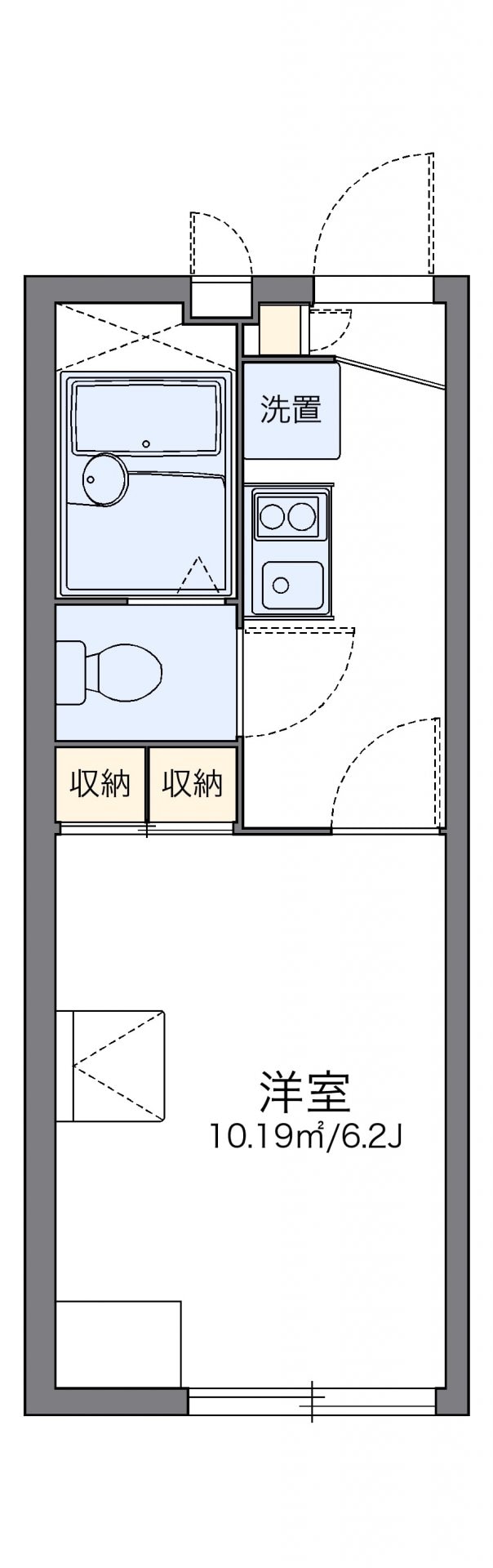 レオパレスＴｉａｒａの物件間取画像