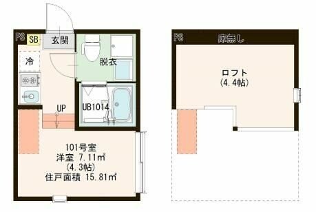 グラン竹ノ塚の物件間取画像