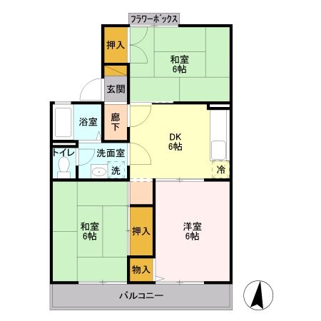 マツヤハイツ　Iの物件間取画像