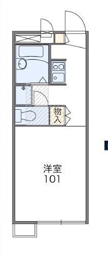 レオパレスリバーサイドコートの物件間取画像