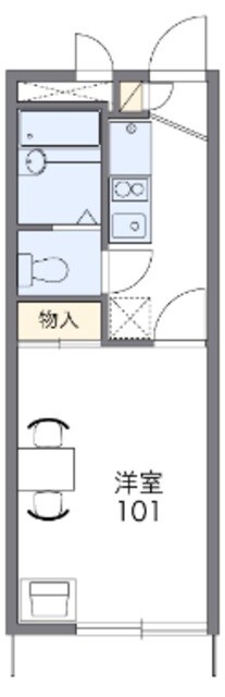 レオパレスＢｏｕｌｏｇｎｅの物件間取画像