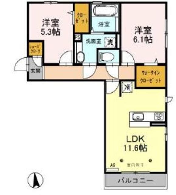 サンフルールの物件間取画像