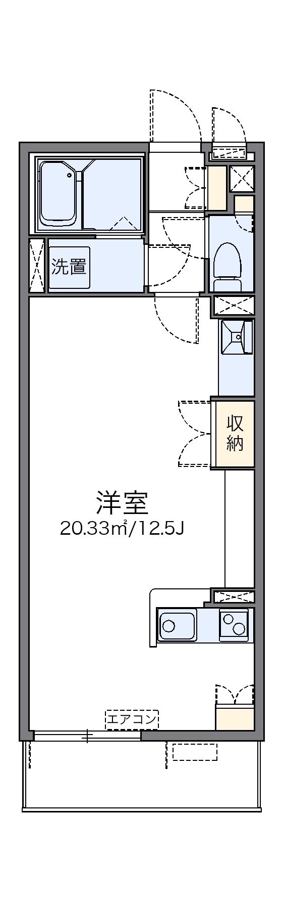 レオネクストエムフラッツ新里の物件間取画像