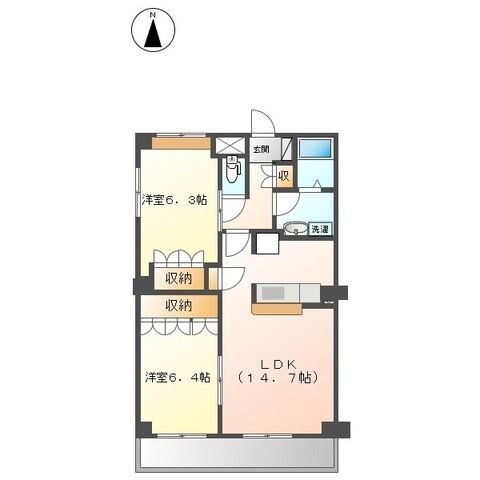 カーサＡｋｉｙａｍａの物件間取画像