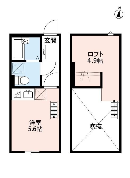 プレミアハイツ六町の物件間取画像