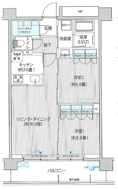 カリーチェ八潮の物件間取画像