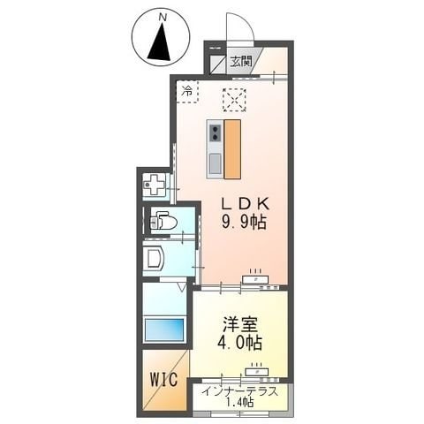 吉川市中曽根新築アパート(仮)の物件間取画像