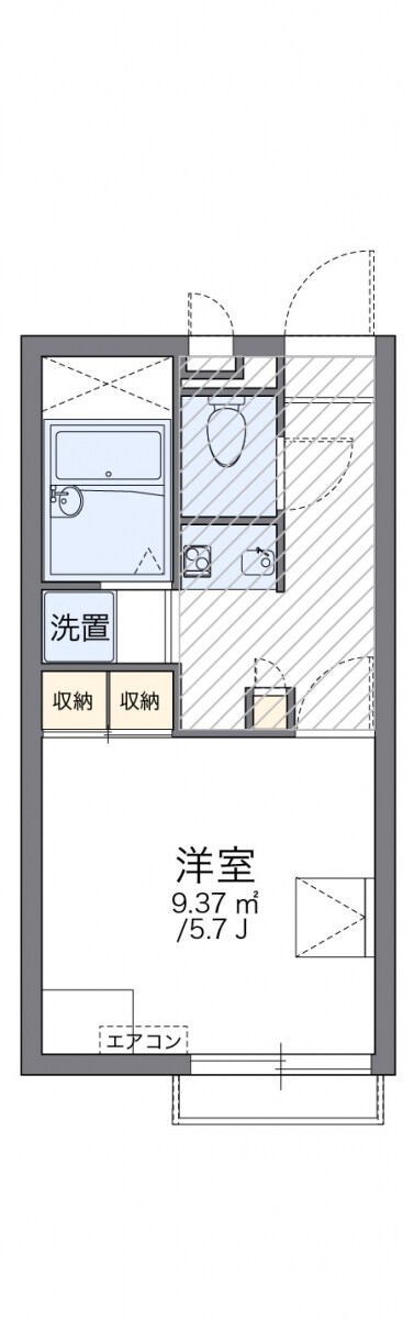 レオパレスアーバンコート東大沢の物件間取画像