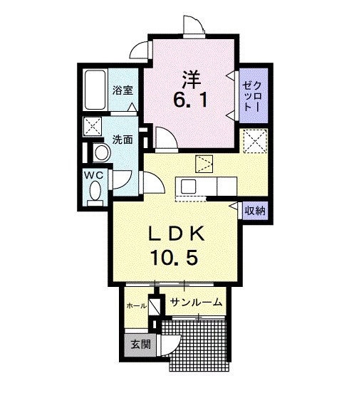 ラ・レコルトIIの物件間取画像