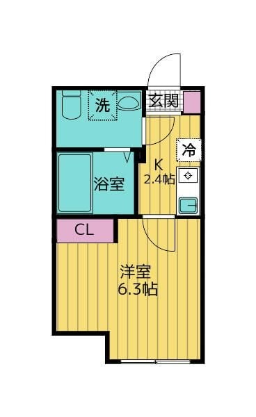 フローライト北千住の物件間取画像