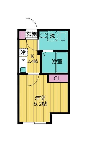 フローライト北千住の物件間取画像