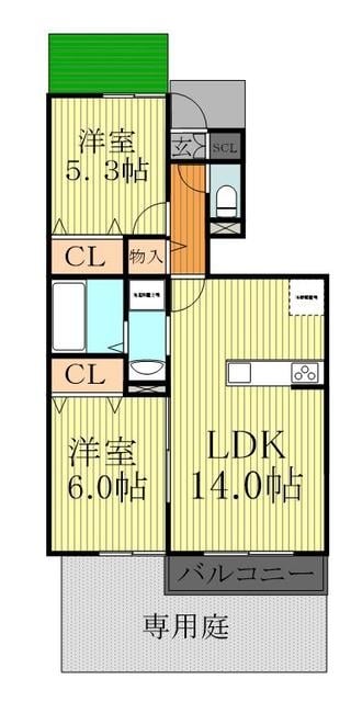 ポスト　ソレッジャートの物件間取画像