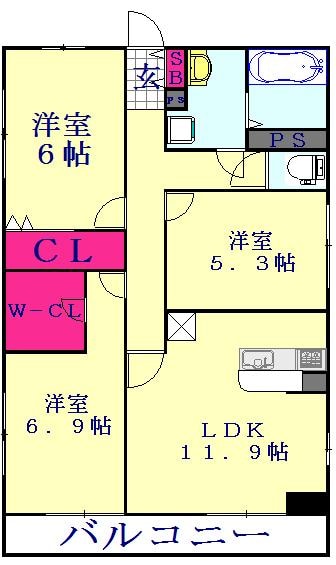 リブリ・プルミエール雅の物件間取画像