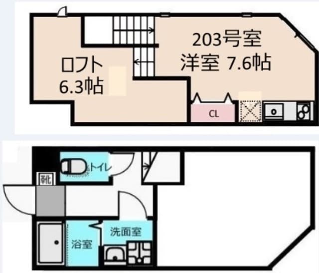 リュミエ越谷本町の物件間取画像