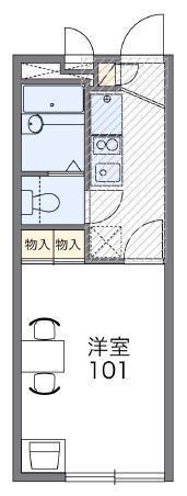 レオパレスロイヤルシティ茜の物件間取画像