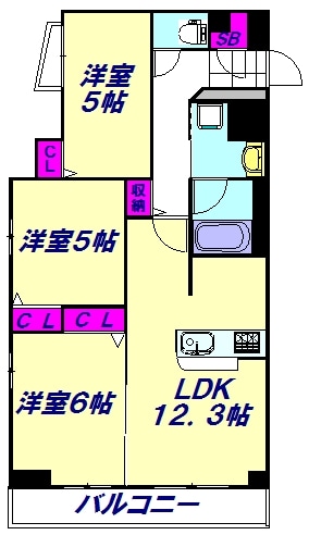 コンフォリア川口本町の物件間取画像