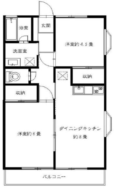 アーバンハウス１８号館の物件間取画像