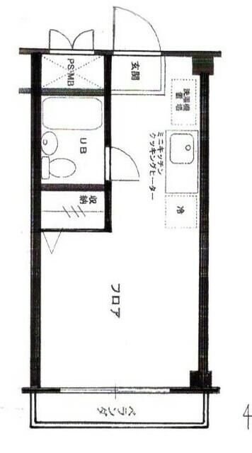 シャトー東武松原の物件間取画像