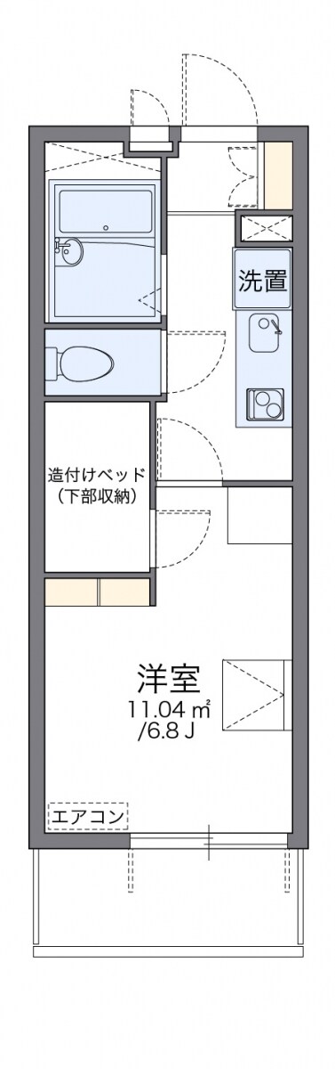 レオパレスアプロスの物件間取画像